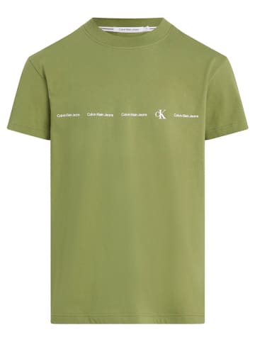 Calvin Klein Koszulka w kolorze zielonym