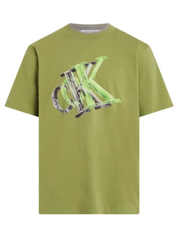 Calvin Klein Koszulka w kolorze zielonym