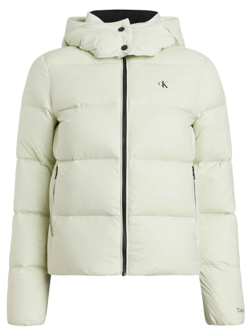 Calvin Klein Kurtka pikowana w kolorze jasnozielonym