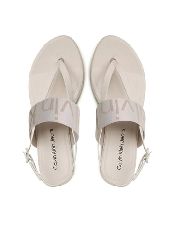 Calvin Klein Zehensandalen in Beige