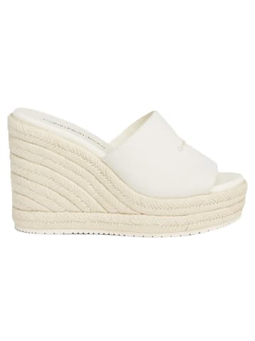 Calvin Klein Sleehakslippers crème