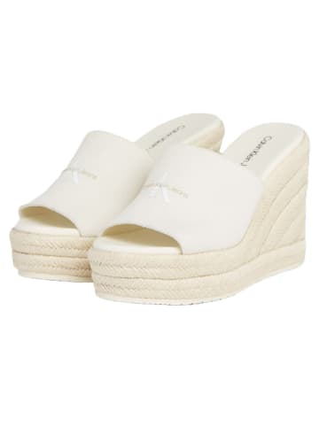 Calvin Klein Keilpantoletten in Creme