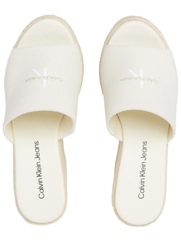 Calvin Klein Keilpantoletten in Creme