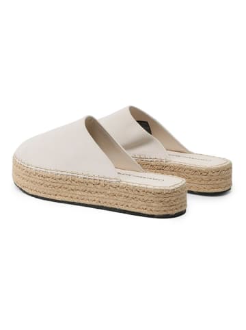Calvin Klein Pantoletten in Creme
