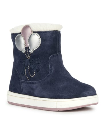Geox Winterboots "Trottola" donkerblauw/lichtroze/wit