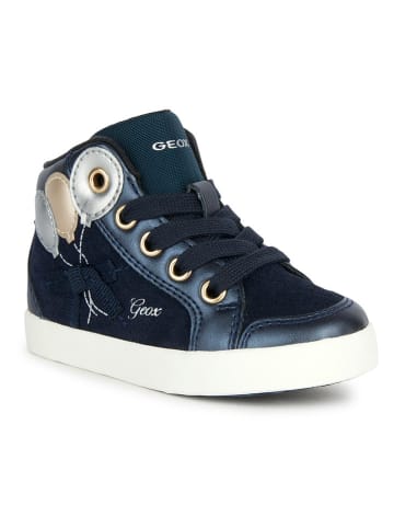 Geox Sneakers "Kilwi" in Dunkelblau/ Silber