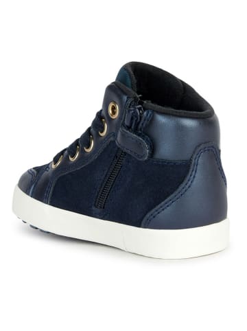 Geox Sneakers "Kilwi" in Dunkelblau/ Silber