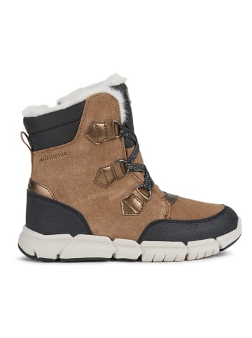 Geox Winterboots "Flexyper" zwart/lichtbruin
