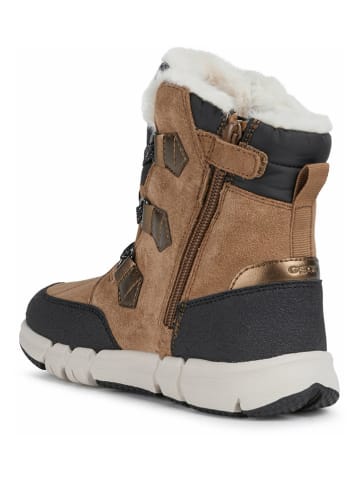 Geox Winterboots "Flexyper" zwart/lichtbruin
