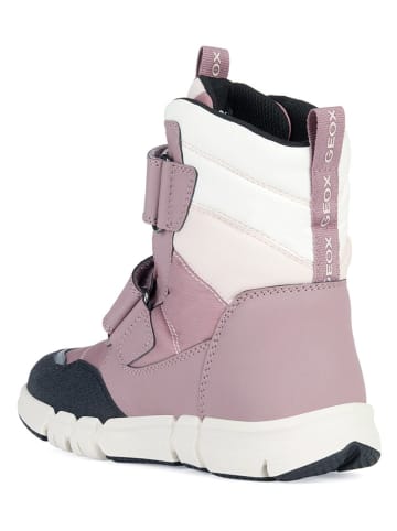 Geox Winterboots "Flexyper" zwart/wit/lcihtroze