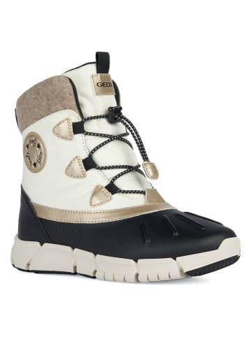 Geox Winterboots "Flexyper" zwart/wit/goudkleurig