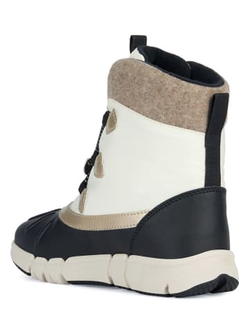 Geox Winterboots "Flexyper" zwart/wit/goudkleurig