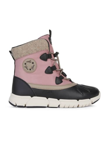 Geox Winterboots "Flexyper" in Schwarz/ Rosa/ Beige