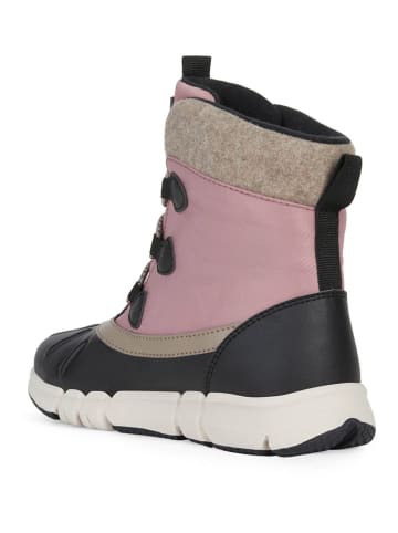 Geox Winterboots "Flexyper" in Schwarz/ Rosa/ Beige