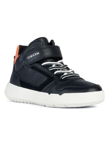 Geox Sneakersy "Hyroo" w kolorze czarno-pomarańczowym
