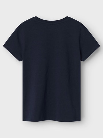 name it Shirt "Janine" oranje/donkerblauw