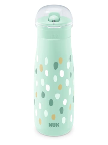 NUK Bidon "Mini-Me Flip Cup Dots" w kolorze turkusowym - 450 ml