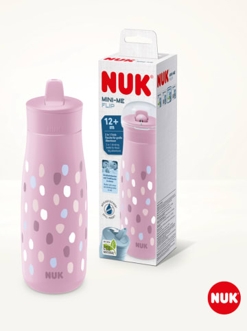 NUK Drinkfles "Mini-Me Flip Cup Punkte" paars - 450 ml