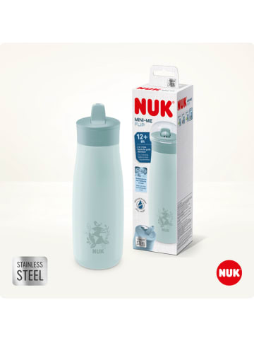 NUK Trinkflasche "Mini-Me Flip Cup Globus" in Hellblau - 450 ml