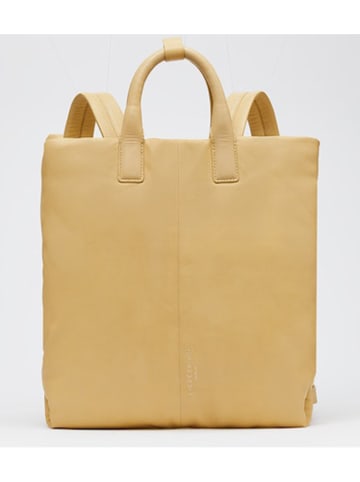 LIEBESKIND BERLIN Skórzana torebka i plecak 2w1 w kolorze beżowym - 38 x 38,5 x 9 cm