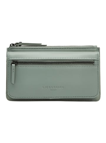 LIEBESKIND BERLIN Leder-Geldbörse in Grün- (B)18.5 x (H)4 cm