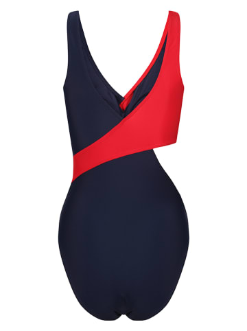 Reebok Strój kąpielowy "Ariel" w kolorze granatowo-czerwonym