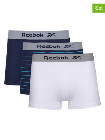 Reebok 3-delige set: boxershorts "Gene" donkerblauw/wit