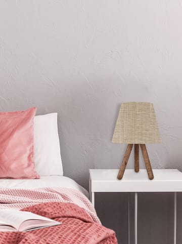 Scandinavia Concept Tischleuchte in Creme/ Braun - (H)33 x Ø 22 cm