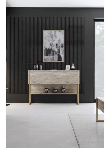 Scandinavia Concept Komoda "Luxe" w kolorze złoto-szarym - 130 x 80 x 30 cm