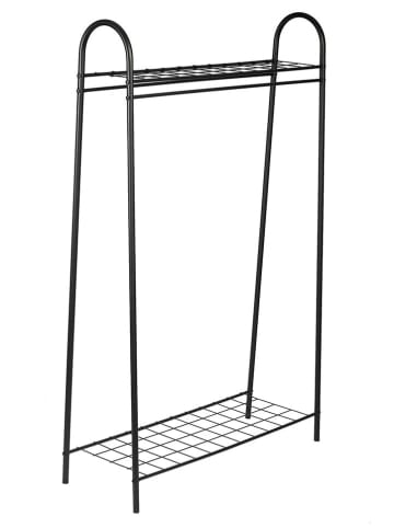Scandinavia Concept Garderobe "Riley" in Schwarz - (B)144,5 x (H)89 x (T)32,5 cm