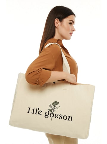 MORI Shopper crème - (B)50 x (H)36 x (D)12 cm