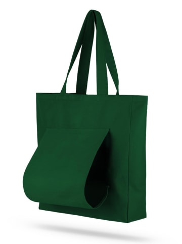 BAGmori Shopper in Grün - (B)40 x (H)40 x (T)13 cm