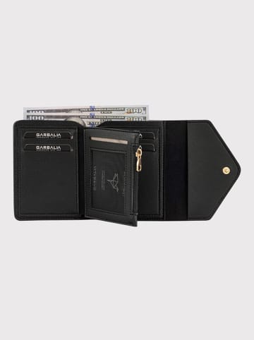 BAGmori Geldbörse in Schwarz - (B)12 x (H)10 x (T)3 cm