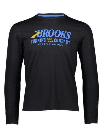 Brooks Trainingsshirt "Distance Graphic" in Dunkelblau