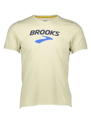 Brooks Koszulka sportowa "Graphic" w kolorze beżowym