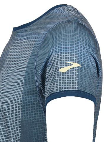 Brooks Trainingsshirt "Distance Graphic" in Blau