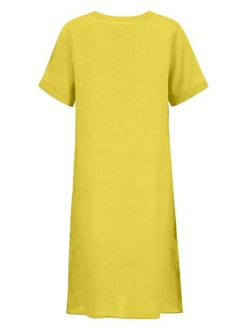 FYNCH-HATTON Leinen-Kleid in Gelb