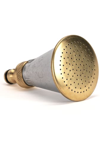 Livlig53 Blumenbrause "Bloomy" in Silber/ Gold - (H)11 x Ø 7 cm