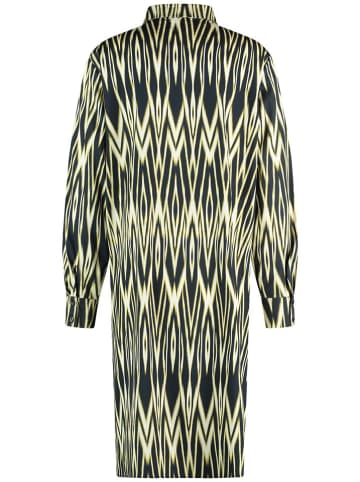 EDITION Kleid in Schwarz/ Gelb/ Creme