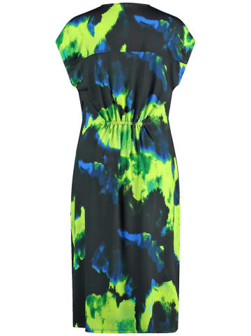 TAIFUN Kleid in Schwarz/ Blau/ Grün