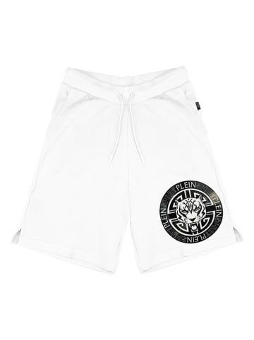 Plein Sport Sweatshort wit