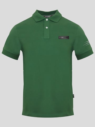 Plein Sport Koszulka polo w kolorze zielonym