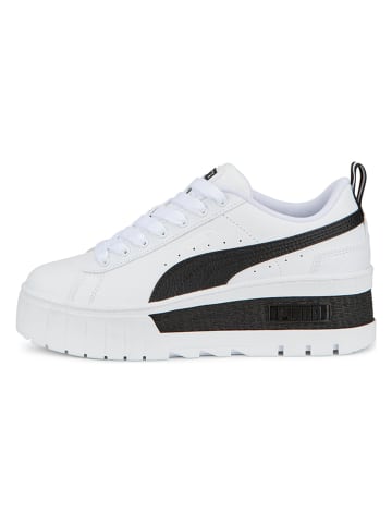 Puma Leren sneakers "Mayze Wedge" wit/zwart