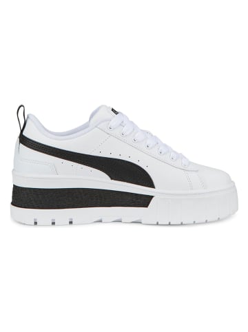 Puma Leren sneakers "Mayze Wedge" wit/zwart