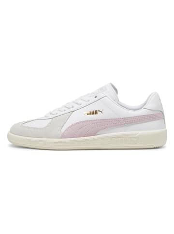 Puma Leder-Sneakers "Army Trainer" in Weiß/ Rosa