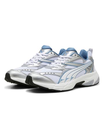 Puma Sneakers "Morphic" in Weiß/ Silber/ Hellblau