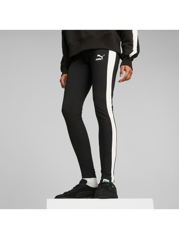 Puma Legginsy sportowe "Iconic T7 MR" w kolorze czarnym