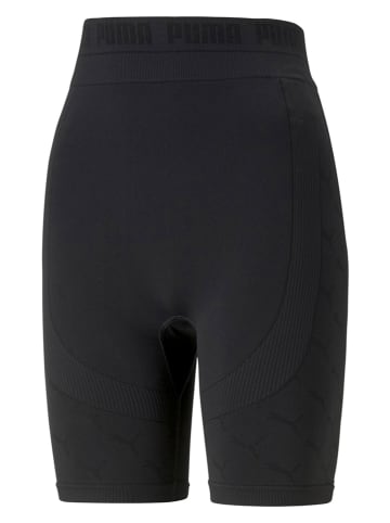 Puma Sportowe szorty kolarskie "Evoknit 7" w kolorze czarnym