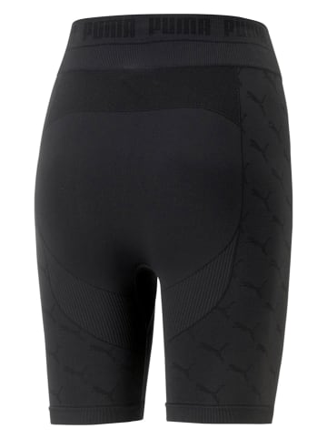 Puma Sportowe szorty kolarskie "Evoknit 7" w kolorze czarnym