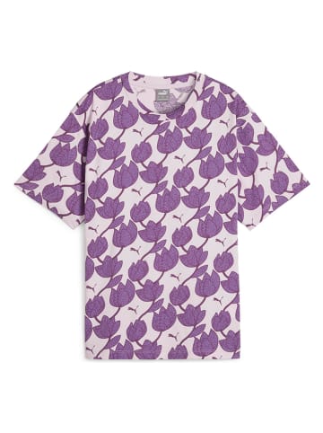 Puma Koszulka "ESS+ Blossom" w kolorze fioletowym